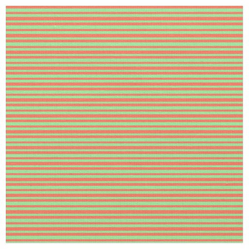 Light Green & Red Lines Fabric