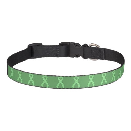 Light Green Ribbon Support Awareness Pet Collar