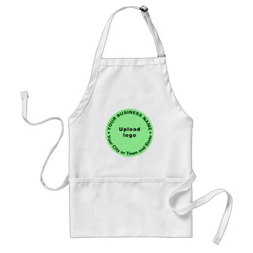 Light Green Round Background of Brand on Apron