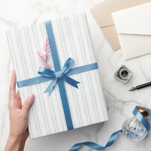 Light Green Scallop Wrapping Paper