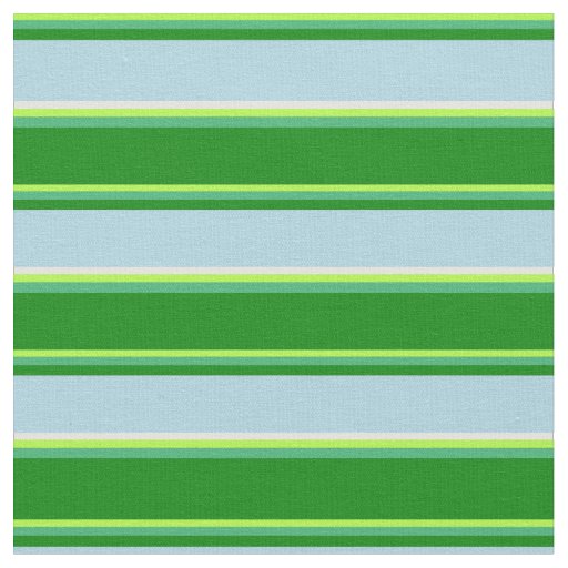 Light Green, Sea Green, Green, Blue & Light Cyan Fabric