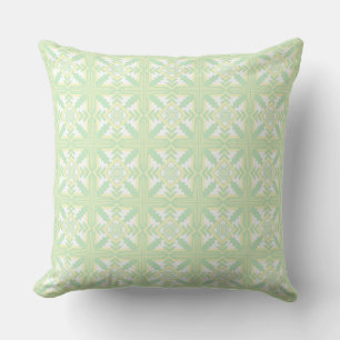 Light Green Southwestern Throw Pillow