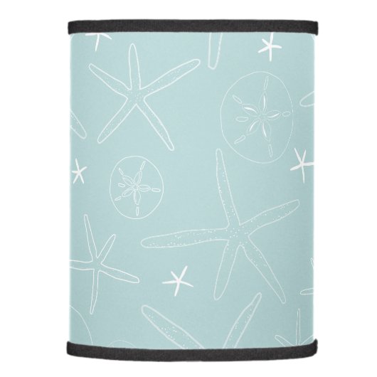 Light Green Starfish & Sand Dollar Lamp Shade (Right)