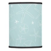 Light Green Starfish & Sand Dollar Lamp Shade (Front)