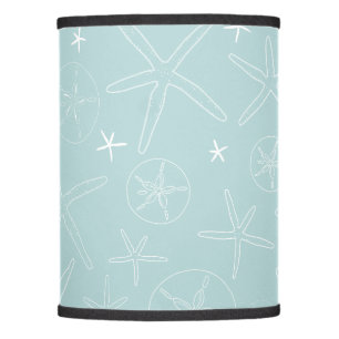 Light Green Starfish & Sand Dollar Lamp Shade