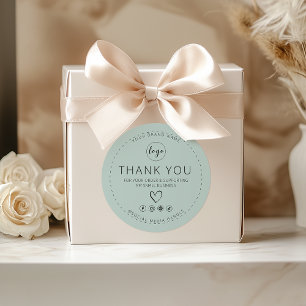 Light Green Sticker Logo Thank you for your order