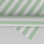 Light Green Stripe Christmas Wrapping Paper<br><div class="desc">This light green stripe christmas wrapping paper is perfect for a classic holiday gift. The design features pale green and white stripes.</div>