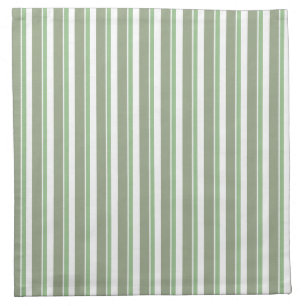 Light Green Striped Face Mask Cloth Napkin