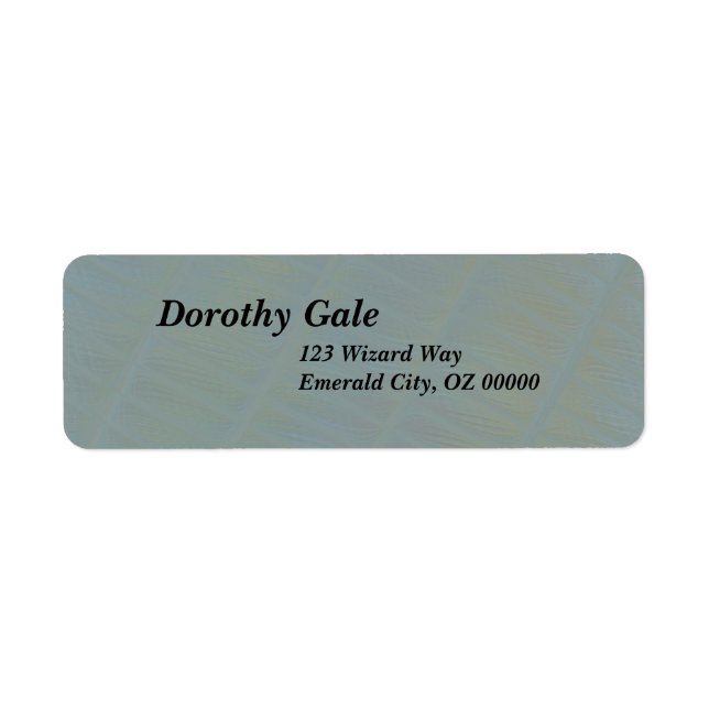 Light Green Subtle Abstract Pattern Label (Front)