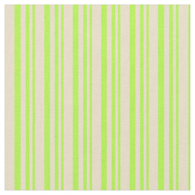Light Green & Tan Pattern Fabric (Close Up)