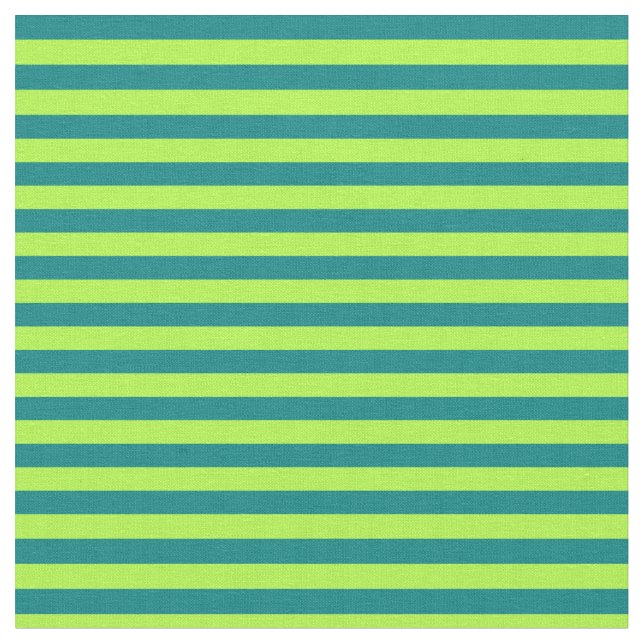 Light Green & Teal Colored Stripes Fabric (Close Up)