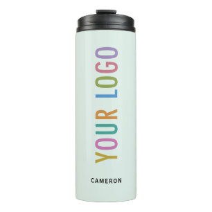 Light Green Tumbler Business Logo Printed 12 oz