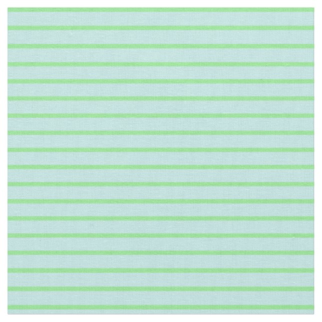 Light Green & Turquoise Lined/Striped Pattern Fabric (Close Up)
