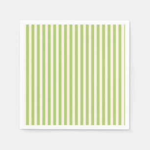 Light Green Vintage Ticking Stripe Farmhouse Napkins