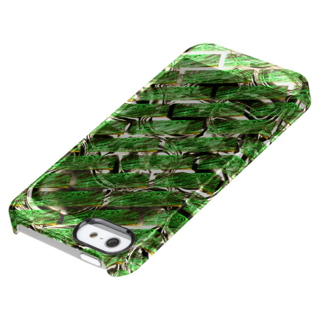 Light green wall effect and whitish bubbles? uncommon iPhone case (Top)