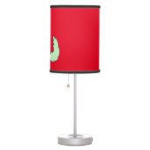 Light Green Wolf Pup Howling Table Lamp (Right)