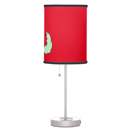 Light Green Wolf Pup Howling Table Lamp (Right)