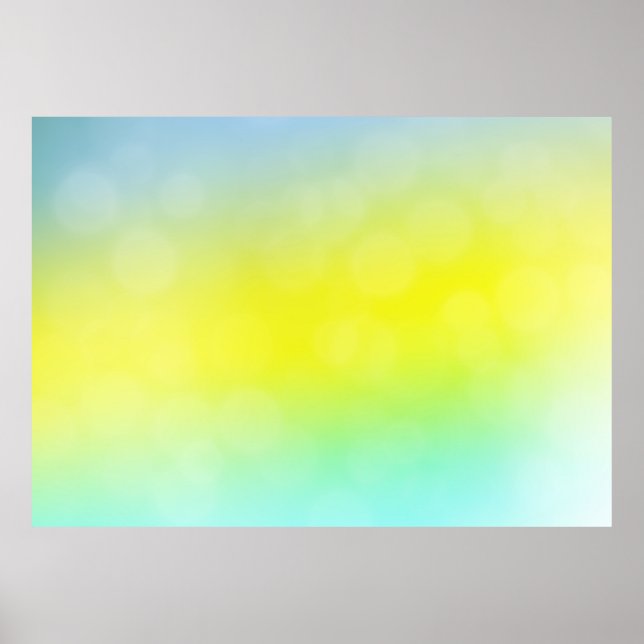 Light Green, Yellow abstract blurred background. C Poster (Front)