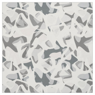 Light Grey Abstract Spotted Camouflage pattern Fabric