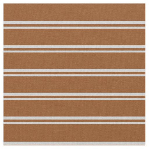 Light Grey and Brown Lined Pattern Fabric