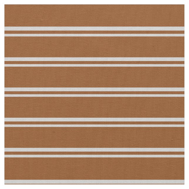 Light Grey and Brown Lined Pattern Fabric (Close Up)