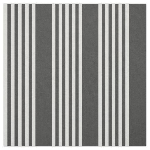 Light grey and charcoal five stripes pattern fabric
