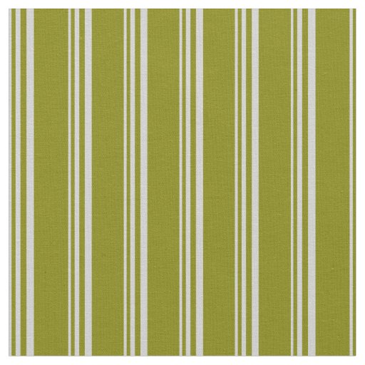 Light Grey and Green Colored Lines Fabric