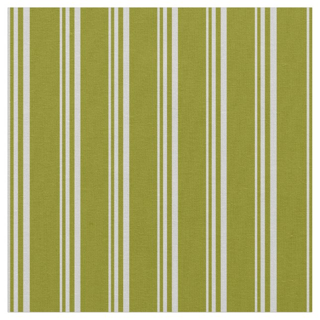 Light Grey and Green Colored Lines Fabric (Close Up)