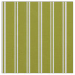 [ Thumbnail: Light Grey and Green Lined/Striped Pattern Fabric ]