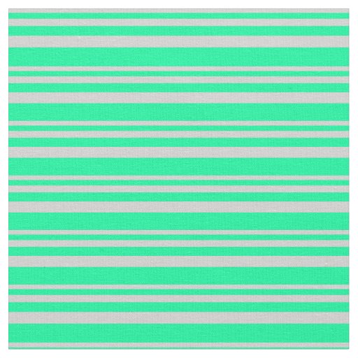 Light Grey and Green Pattern Fabric