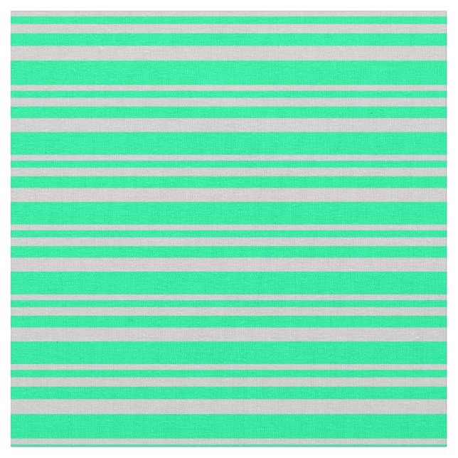 Light Grey and Green Pattern Fabric (Close Up)