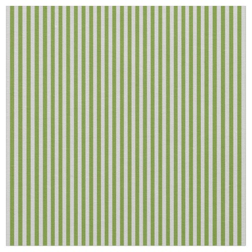 Light Grey and Green Striped Pattern Fabric