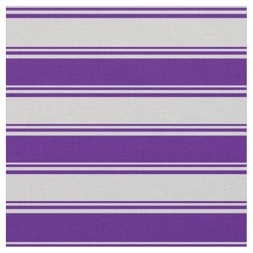 Light Grey and Indigo Colored Lines Fabric