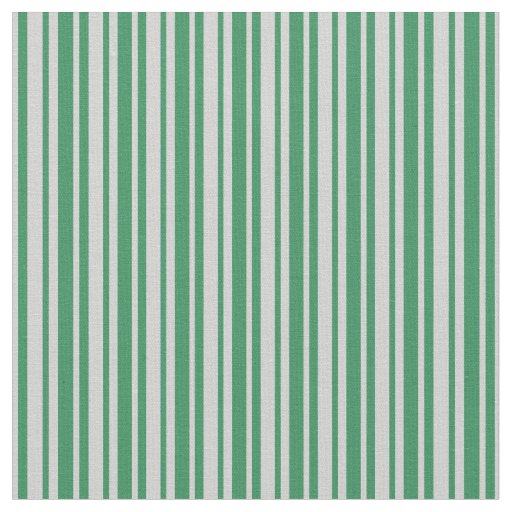 Light Grey and Sea Green Stripes Fabric