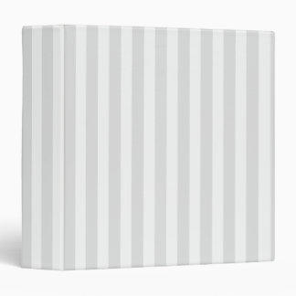 Light grey and white candy stripes 3 ring binder