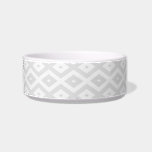Light grey and white diamond pattern bowl<br><div class="desc">Light grey and white diamond pattern</div>