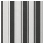 Light Grey &amp; Black Colored Lines Fabric