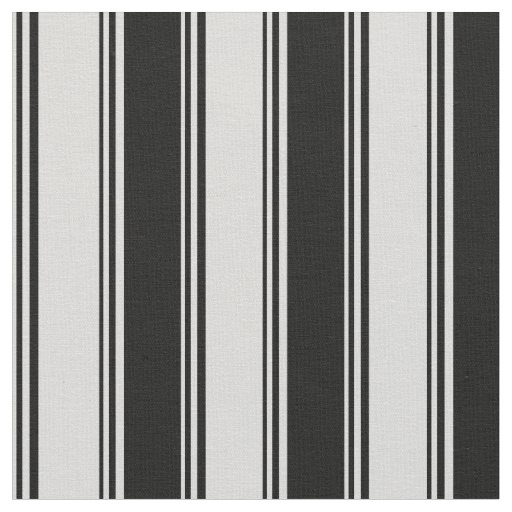 Light Grey & Black Colored Stripes Pattern Fabric