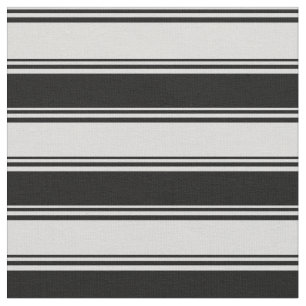 Light Grey & Black Striped Pattern Fabric