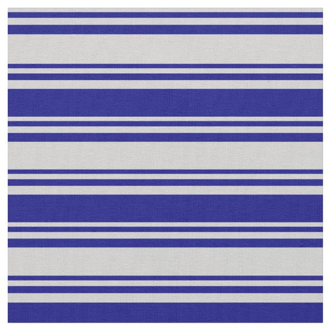 Light Grey & Blue Colored Pattern Fabric (Close Up)