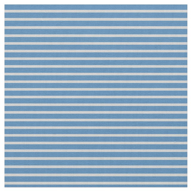 Light Grey & Blue Colored Stripes Fabric (Close Up)