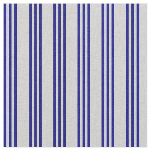 Light Grey & Blue Colored Stripes Fabric
