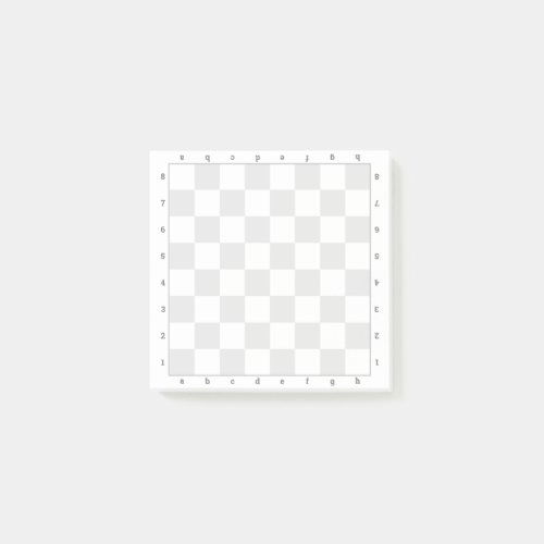 Light Grey Chess Board template Post_it Notes
