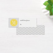 Light Grey Chevron Zigzag Personalized Monogram (Desk)