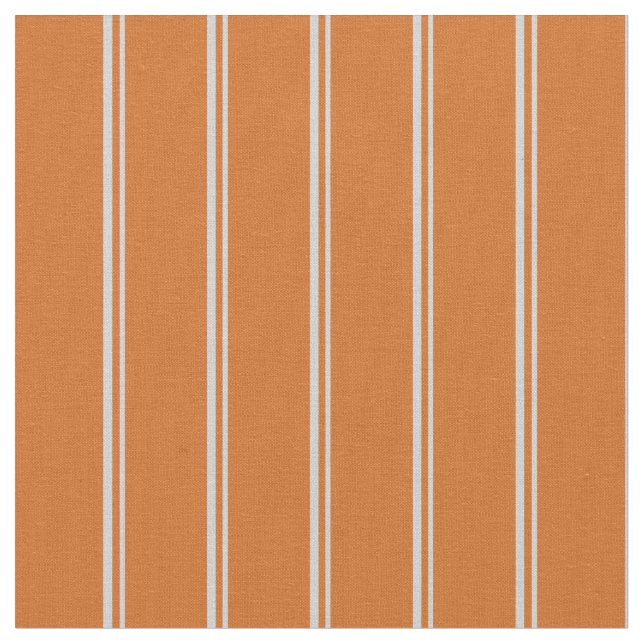 Light Grey & Chocolate Stripes Pattern Fabric (Close Up)