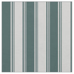 [ Thumbnail: Light Grey & Dark Slate Gray Stripes Fabric ]