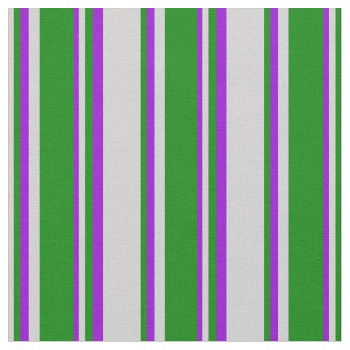 Light Grey, Green, and Dark Violet Lines Fabric