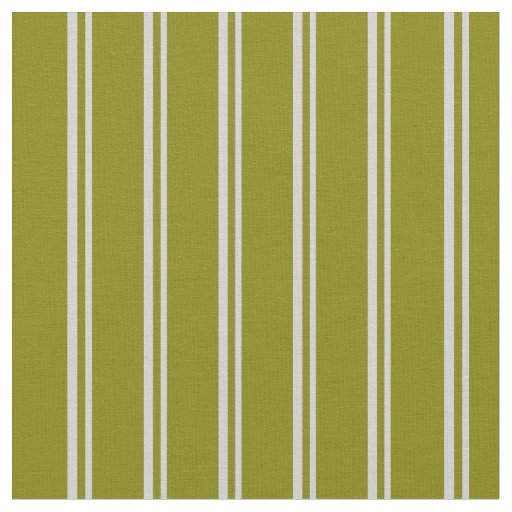 Light Grey & Green Lined Pattern Fabric