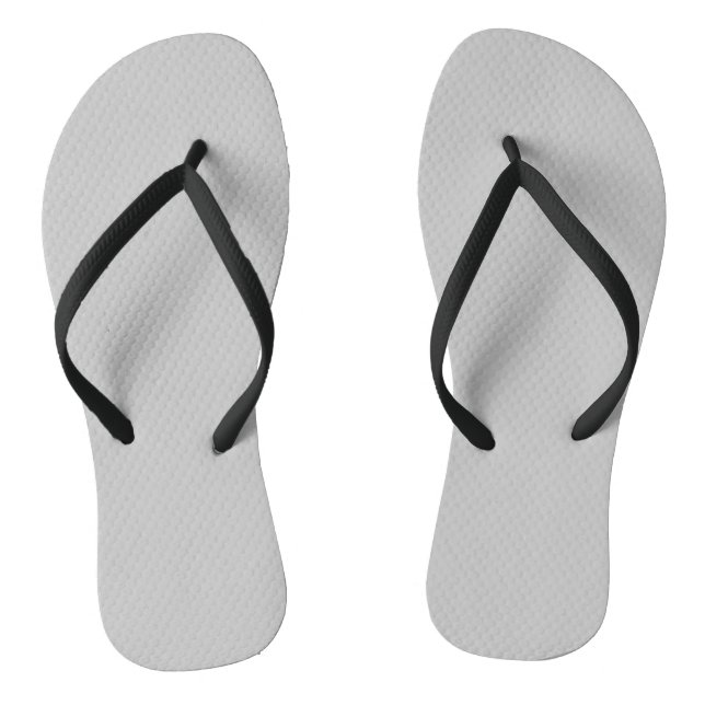 Light Grey, Grey Nickel Flip Flops (Footbed)