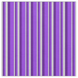[ Thumbnail: Light Grey, Indigo & Purple Colored Lines Fabric ]